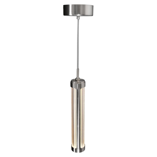 Neva 3 in LED Integrated Satin Nickel Pendant