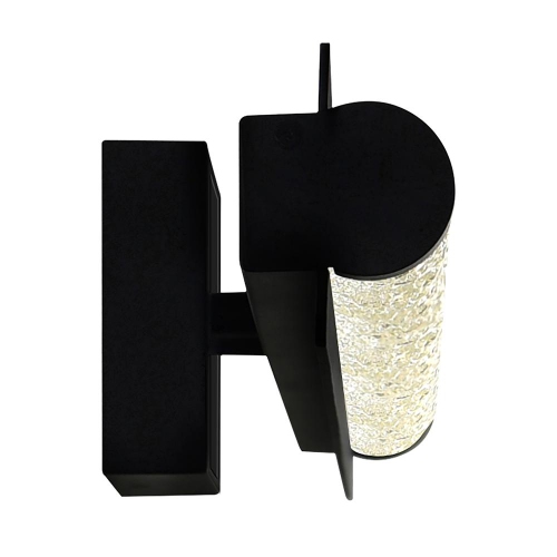 Applique murale d'extérieur LED intégrée, noir, Fidji