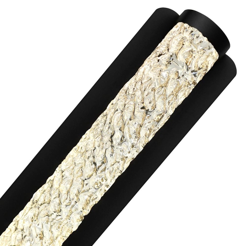 Applique murale d'extérieur LED intégrée, noir, Fidji