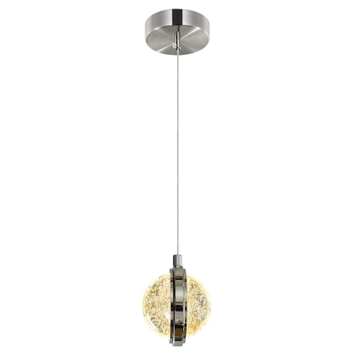 Salvador 4 in LED Integrated Polished Nickel Pendant