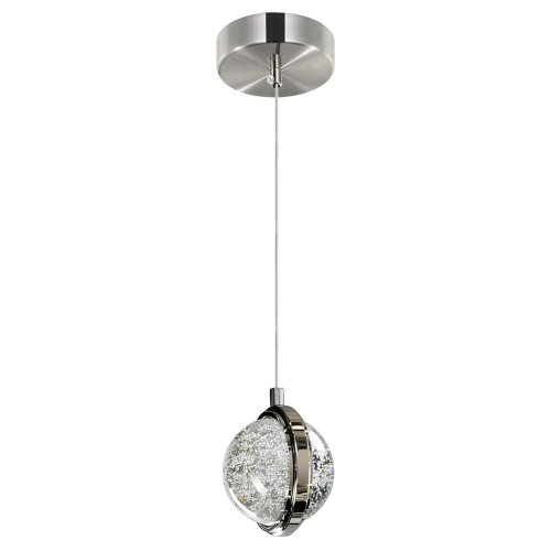 Salvador 4 in LED Integrated Polished Nickel Pendant