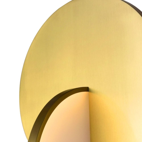 Tranche LED Pendant With Brushed Brass Finish