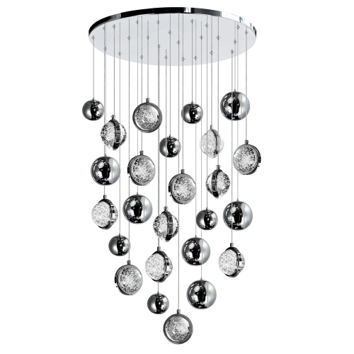 Salvador 24 in LED Integrated Polished Nickel Chandelier