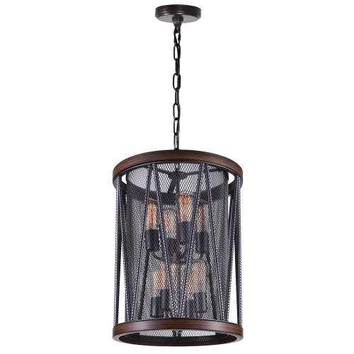 CWI LIGHTING CANADA  Parsh 8 Light Drum Shade Chandelier With Pewter Finish