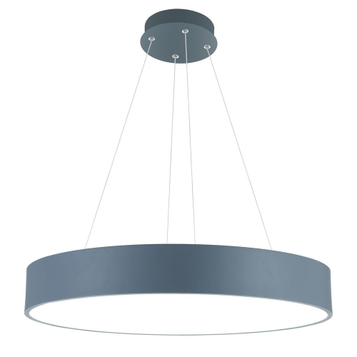 CWI LIGHTING CANADA  Arenal Led Drum Shade Pendant With Gray & Finish In White