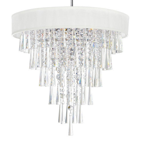 CWI LIGHTING CANADA  Franca 8 Light Drum Shade Chandelier With Chrome Finish