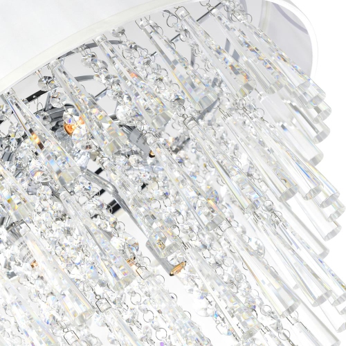 Franca 8 Light Drum Shade Chandelier With Chrome Finish