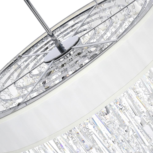 Franca 8 Light Drum Shade Chandelier With Chrome Finish