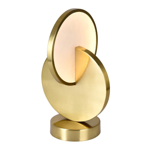 Tranche LED Lamp With Brushed Brass Finish