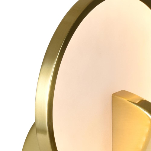 Tranche LED Lamp With Brushed Brass Finish