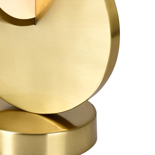 Tranche LED Lamp With Brushed Brass Finish