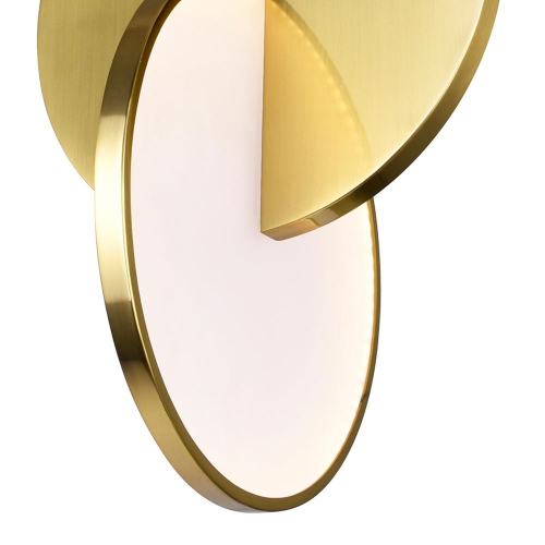 Tranche LED Mini Pendant With Brushed Brass Finish