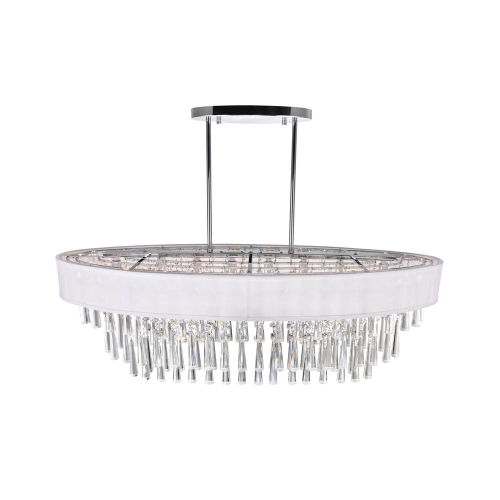 Franca 8 Light Drum Shade Chandelier With Chrome Finish