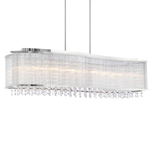 Elsa 6 Light Drum Shade Chandelier With Chrome Finish