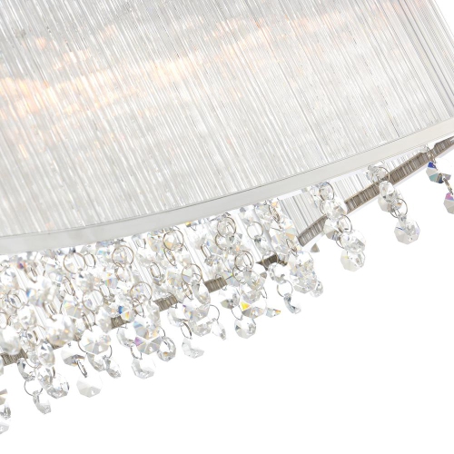 Elsa 6 Light Drum Shade Chandelier With Chrome Finish