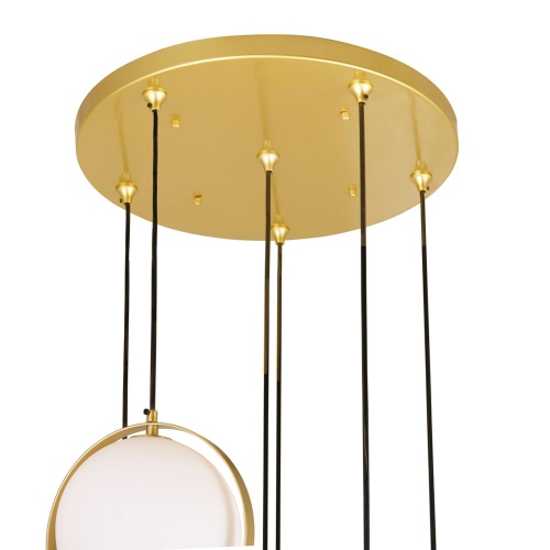 Da Vinci 6 Light Multi Light Pendant With Brass Finish