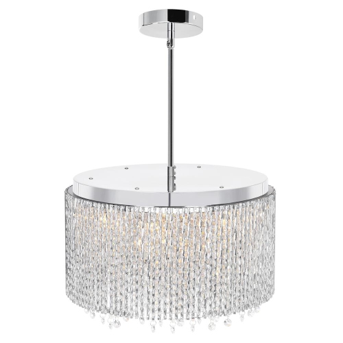 Claire 14 Light Drum Shade Chandelier With Chrome Finish