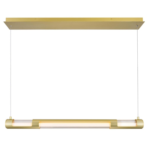 Neva 36 in LED Integrated Satin Gold Chandelier