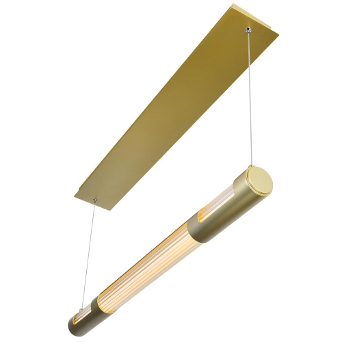 Neva 36 in LED Integrated Satin Gold Chandelier