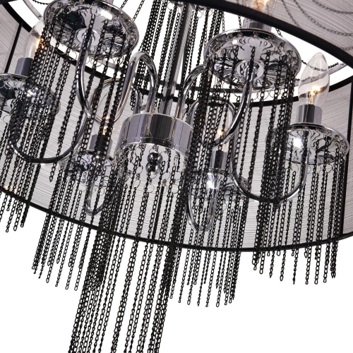 Amelia 6 Light Drum Shade Chandelier With Chrome Finish