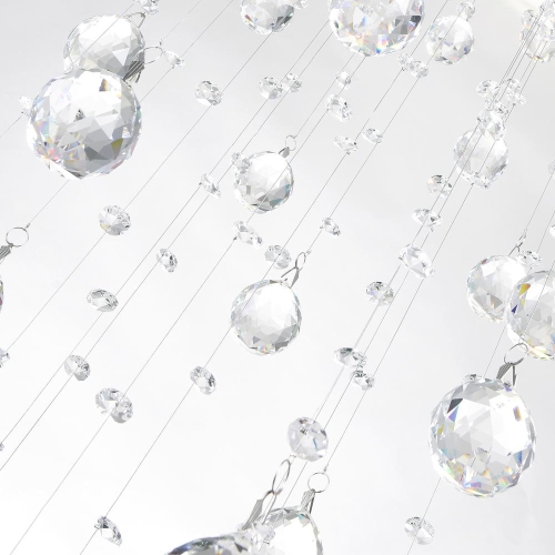 Square 8 Light Flush Mount With Chrome Finish