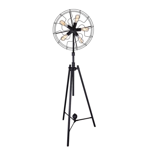 Image 1 of 5.. Pamela 5 Light Floor Lamp With Rust Finish