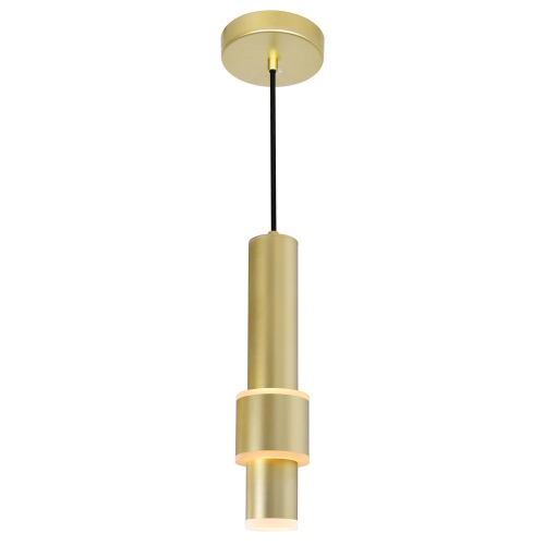 Lena LED Integrated Mini Pendant With Satin Gold Finish