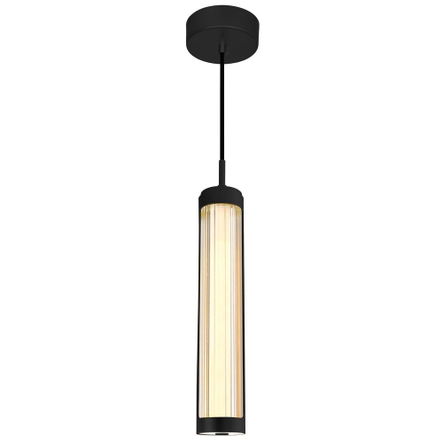 Neva 3 in LED Integrated Black Pendant