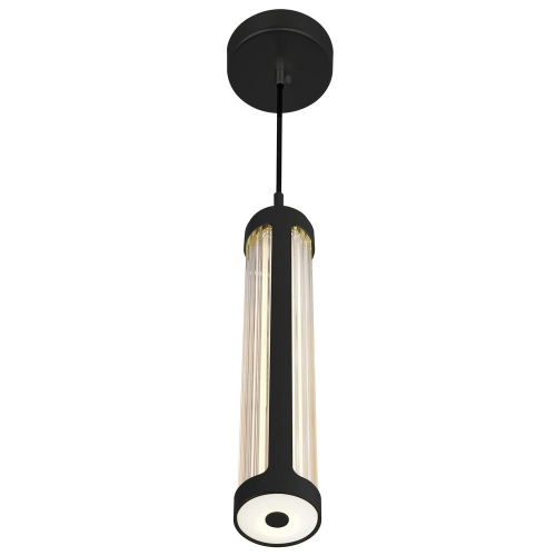 Neva 3 in LED Integrated Black Pendant