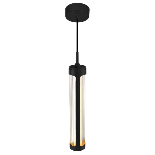 Neva 3 in LED Integrated Black Pendant