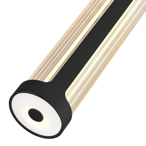 Neva 3 in LED Integrated Black Pendant