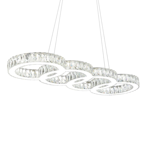 Milan LED Chandelier With Chrome Finish