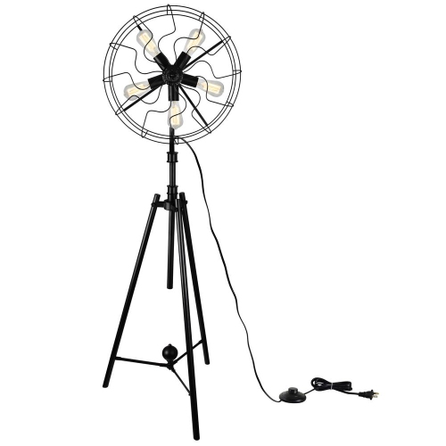 Image 1 of 5.. Pamela 5 Light Floor Lamp With Black Finish