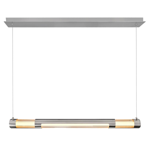 Neva 36 in LED Integrated Satin Nickel Chandelier