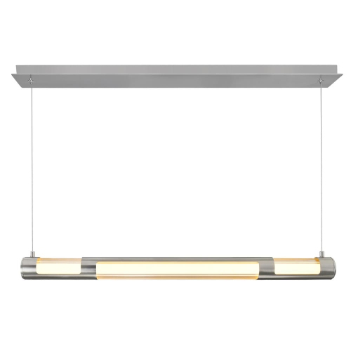 Neva 36 in LED Integrated Satin Nickel Chandelier
