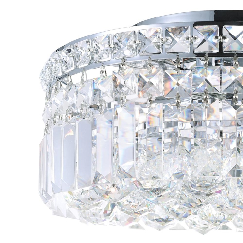 Colosseum 8 Light Flush Mount With Chrome Finish