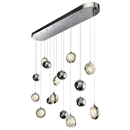 Salvador 40 in LED Integrated Polished Nickel Chandelier