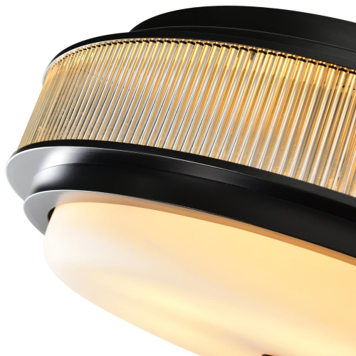 Valdivia 4 Light Black Flush Mount