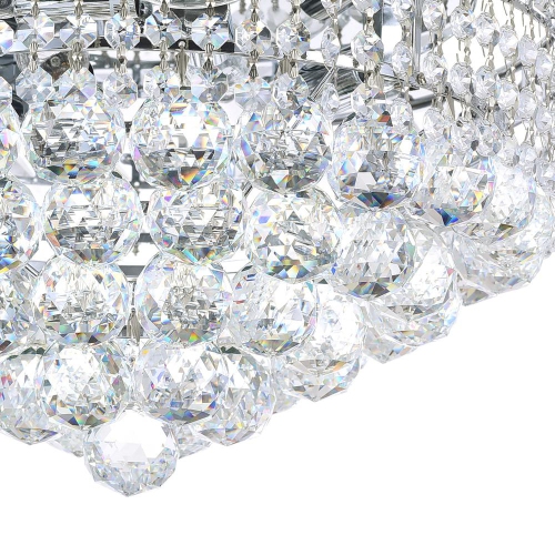 Luminous 5 Light Flush Mount With Chrome Finish