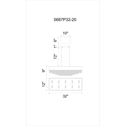 Medina 10 Light Drum Shade Chandelier With Black Finish