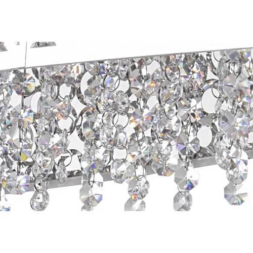 Bubbles 16 Light Drum Shade Chandelier With Chrome Finish