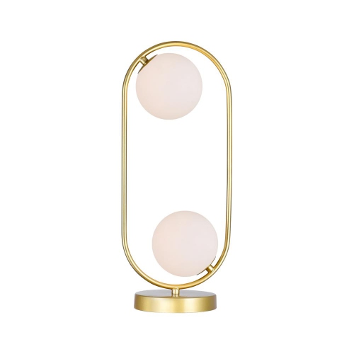 Celeste 2 Light Lamp With Medallion Gold Finish