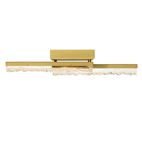 Stagger Integrated LED Brass Vanity Light