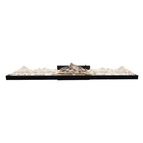 Himalayas Integrated LED Black Vanity Light