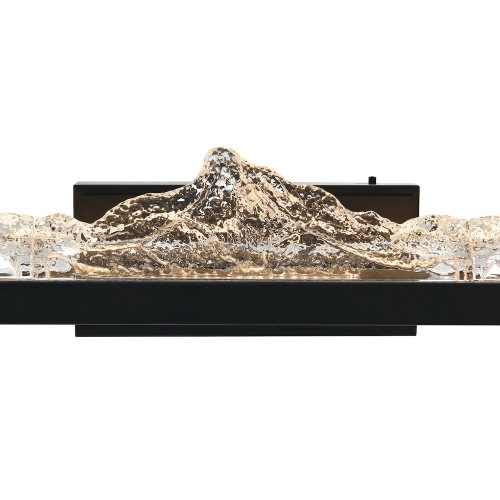 Himalayas Integrated LED Black Vanity Light