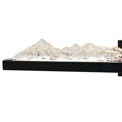 Himalayas Integrated LED Black Vanity Light