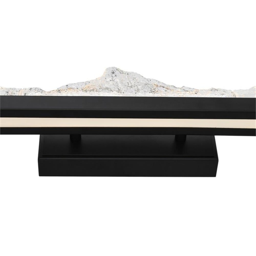 Himalayas Integrated LED Black Vanity Light
