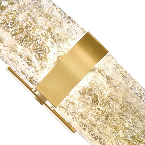 Lava Integrated LED Brass Wall Light