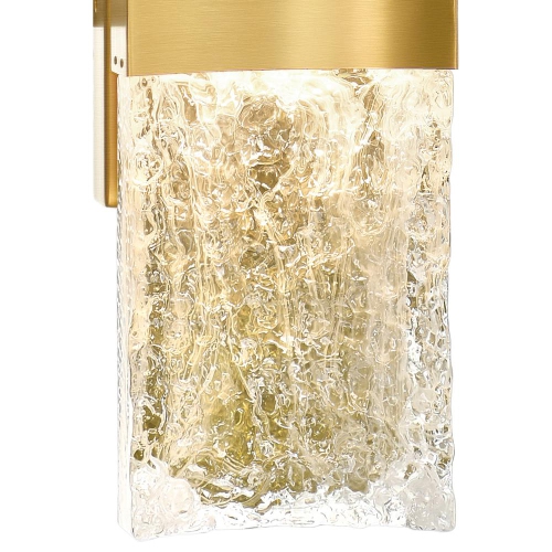 Lava Integrated LED Brass Wall Light