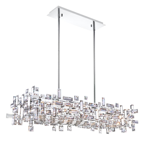 Arley 12 Light Island Chandelier With Chrome Finish